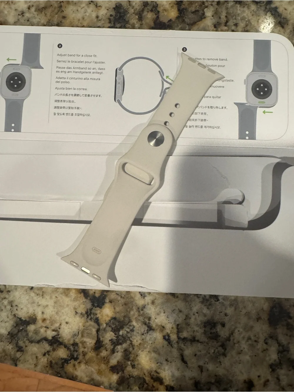 Original Apple Watch Starlight Sport Band S/M For Apple Watch 40mm Starlight